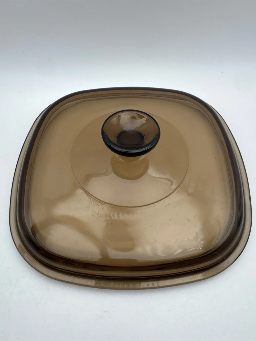 Corning Ware Abundance 3QT Casserole Dish A-3-B Amber Pyrex Lid No chips/cracks